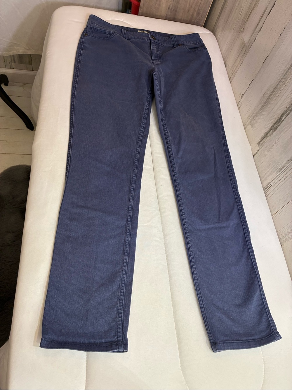 Ruff Hewn Women’s Sz 10  Navy Herringbone Slim Jeans